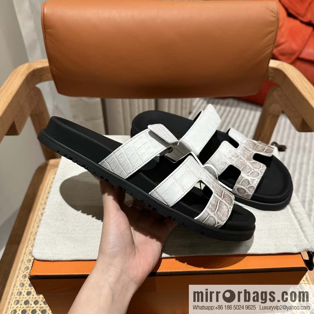 Hermès crocodile shoes