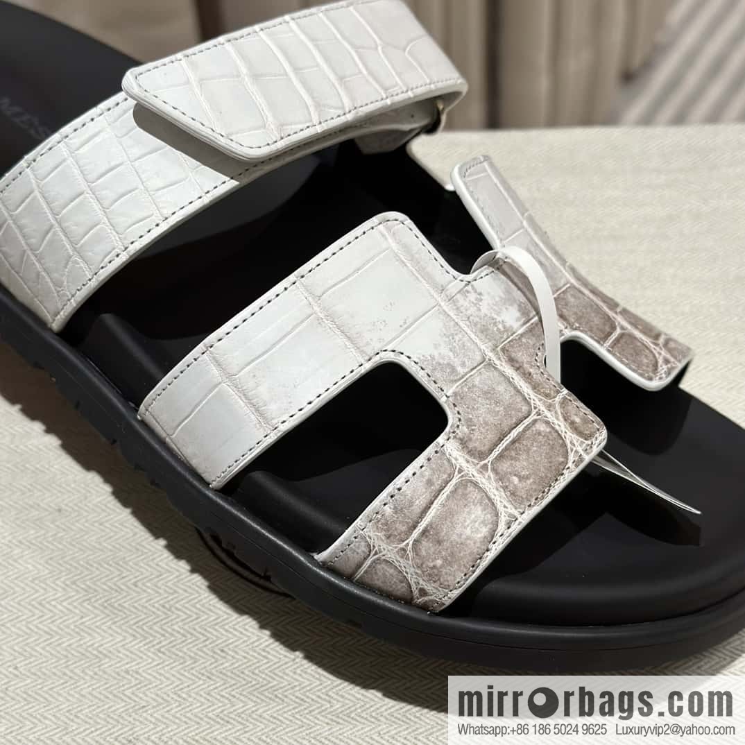 Hermès crocodile shoes