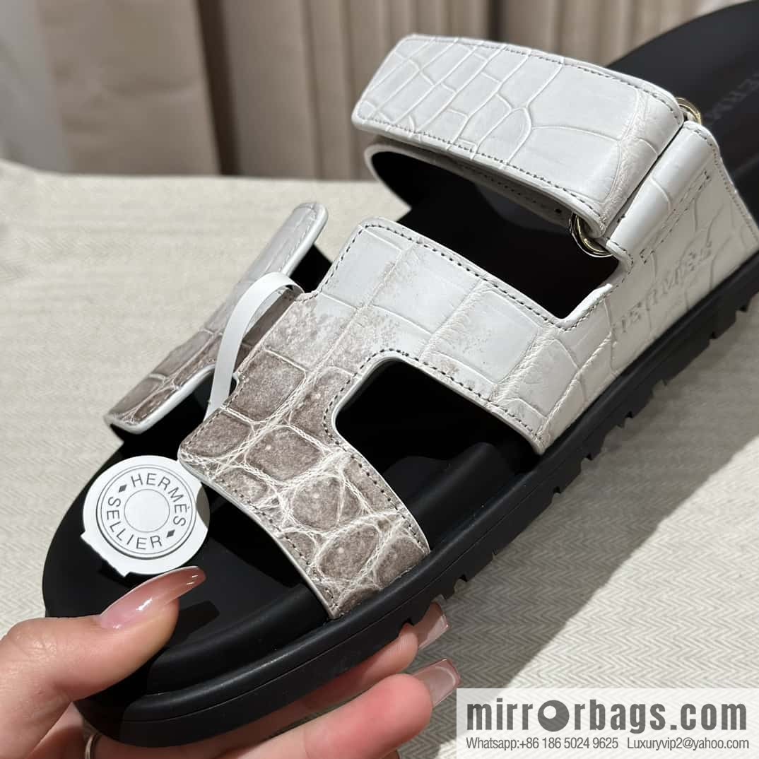 Hermès crocodile shoes