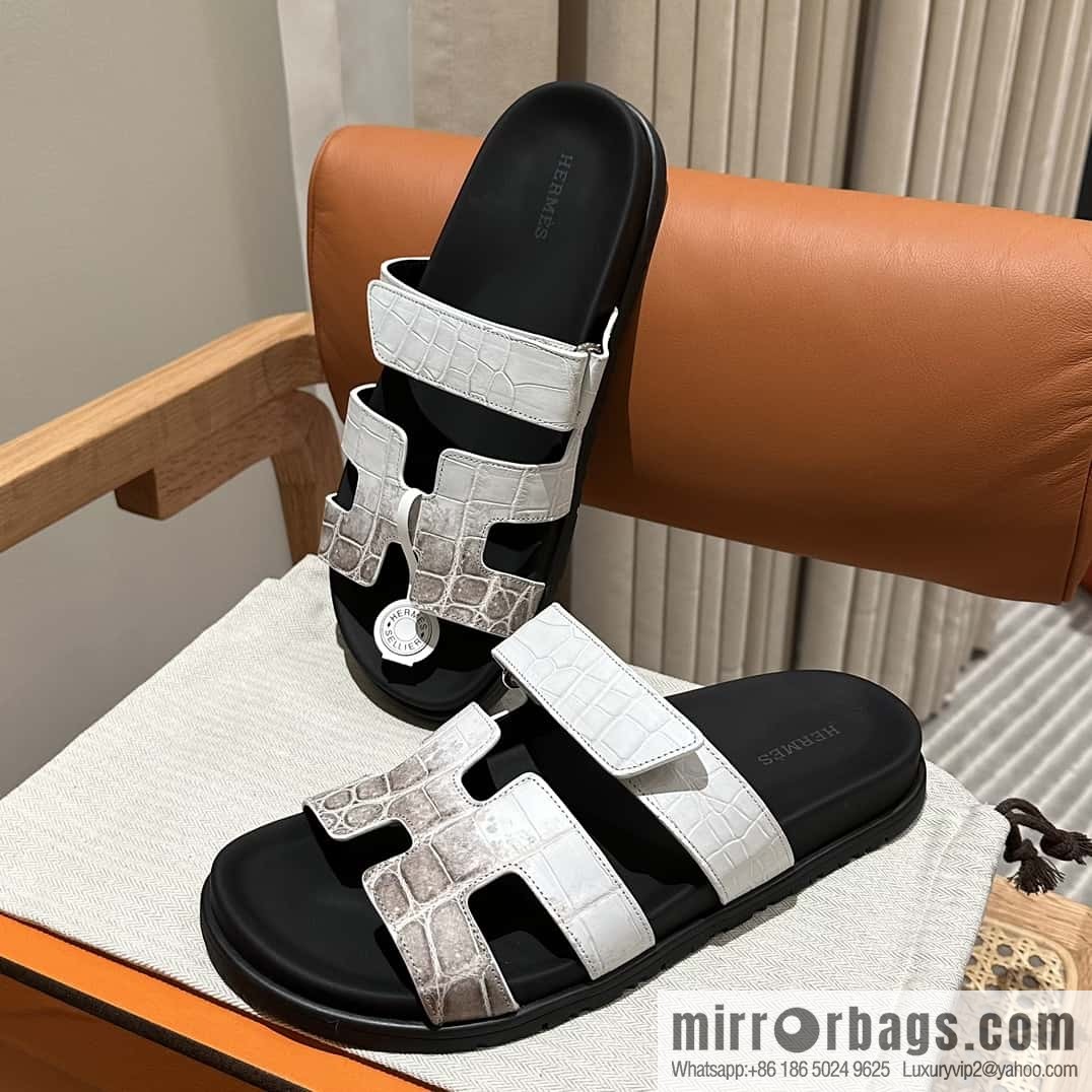 Hermès crocodile shoes