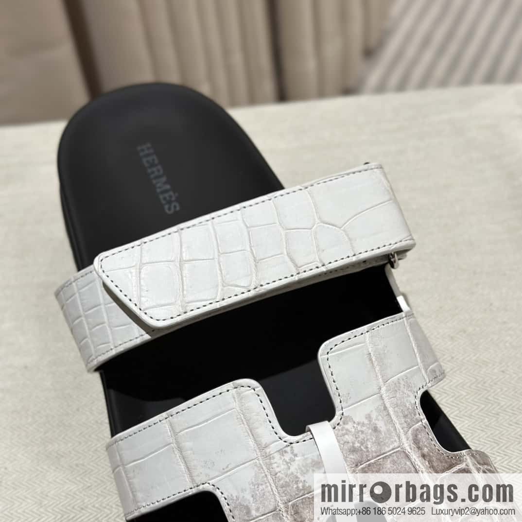 Hermès crocodile shoes