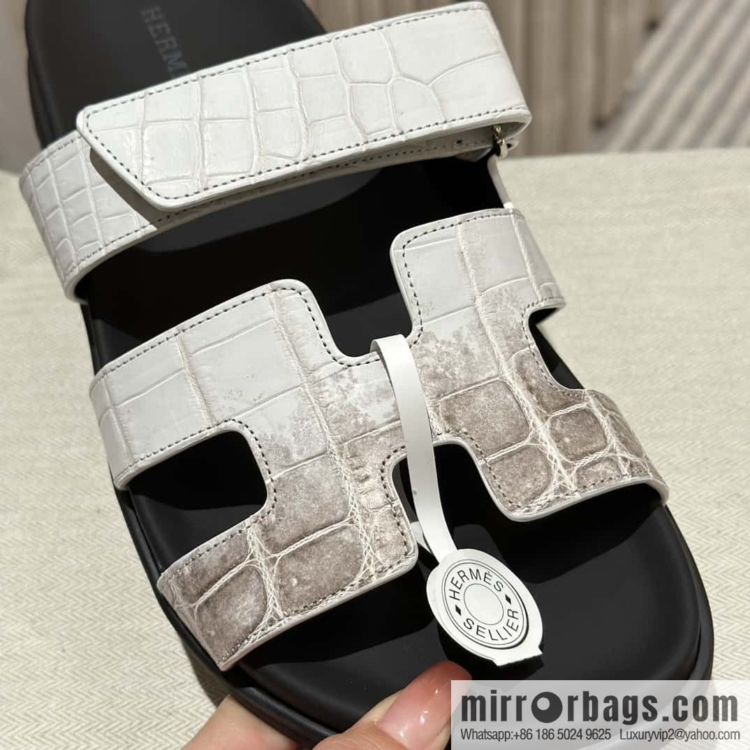 Hermès crocodile shoes