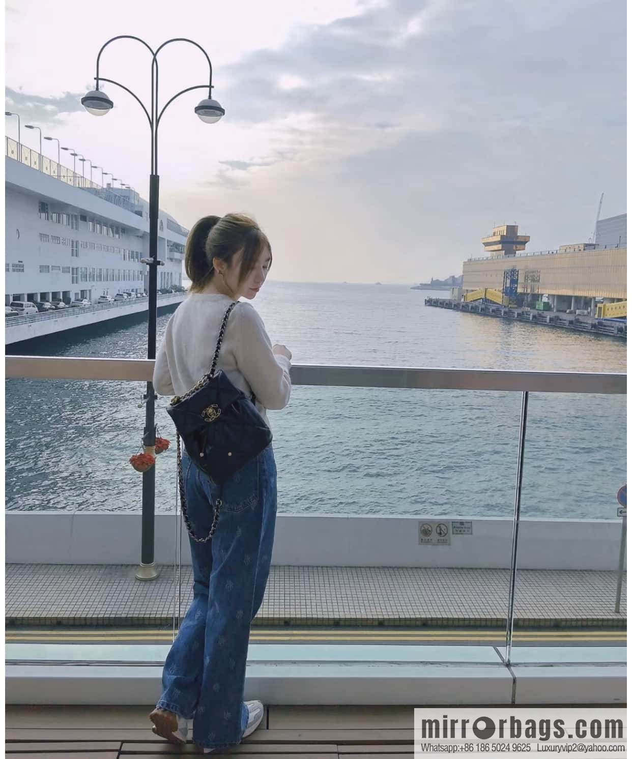 CHANEL 24C 19bag double backpack AS4223