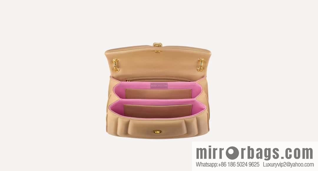 BVLGARI Bulgari SERPENTI REVERSE Small Shoulder Bag 292123 Apricot 22CM
