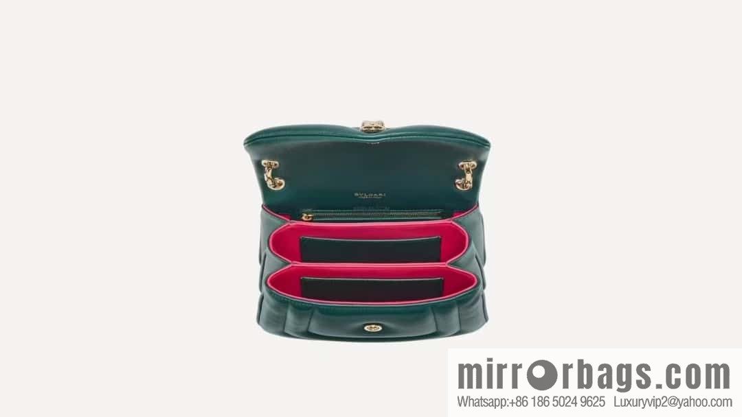 BVLGARI Bulgari SERPENTI REVERSE Small Shoulder Bag 292123 Green 22CM