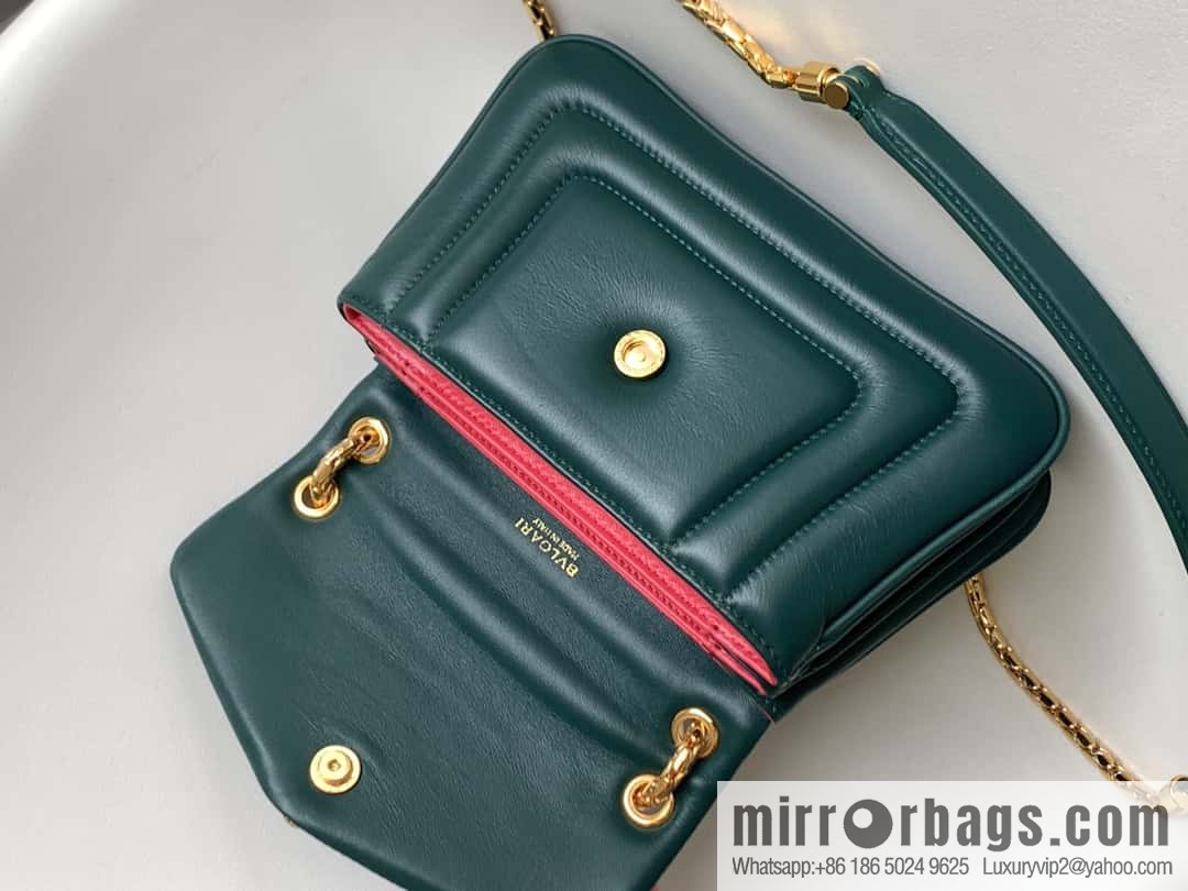BVLGARI Bulgari SERPENTI REVERSE Small Shoulder Bag 292123 Green 22CM