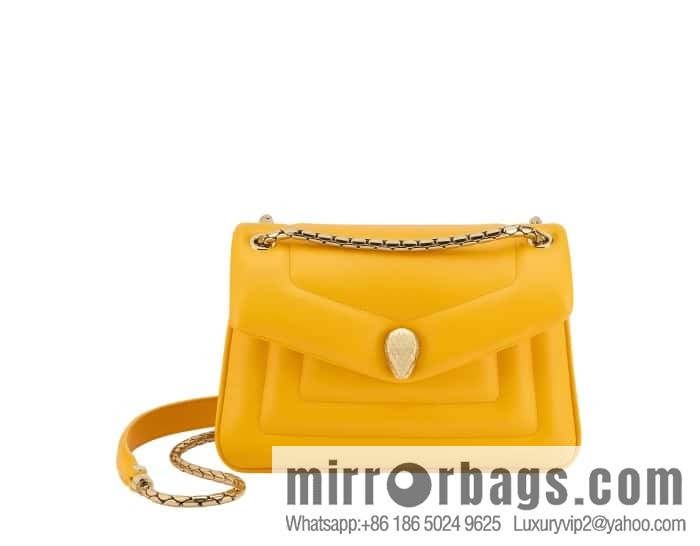 BVLGARI Bulgari SERPENTI REVERSE Small Shoulder Bag 292123 Yellow 22CM