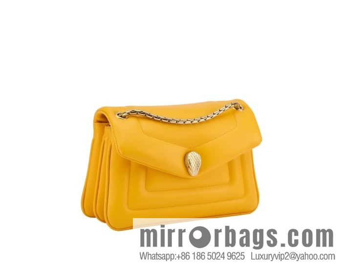BVLGARI Bulgari SERPENTI REVERSE Small Shoulder Bag 292123 Yellow 22CM