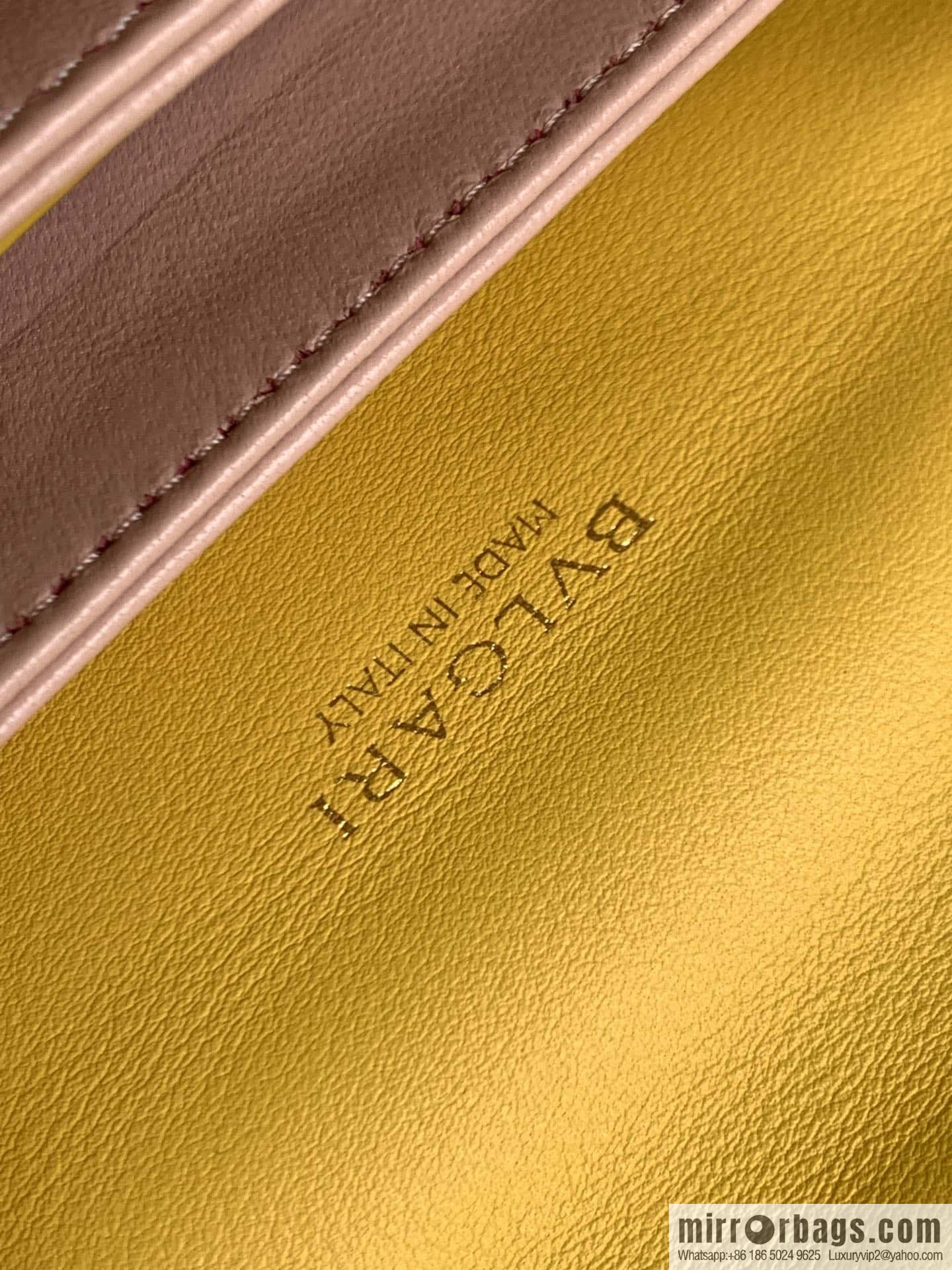 BVLGARI Bulgari SERPENTI REVERSE Small Shoulder Bag 292123 Yellow 22CM