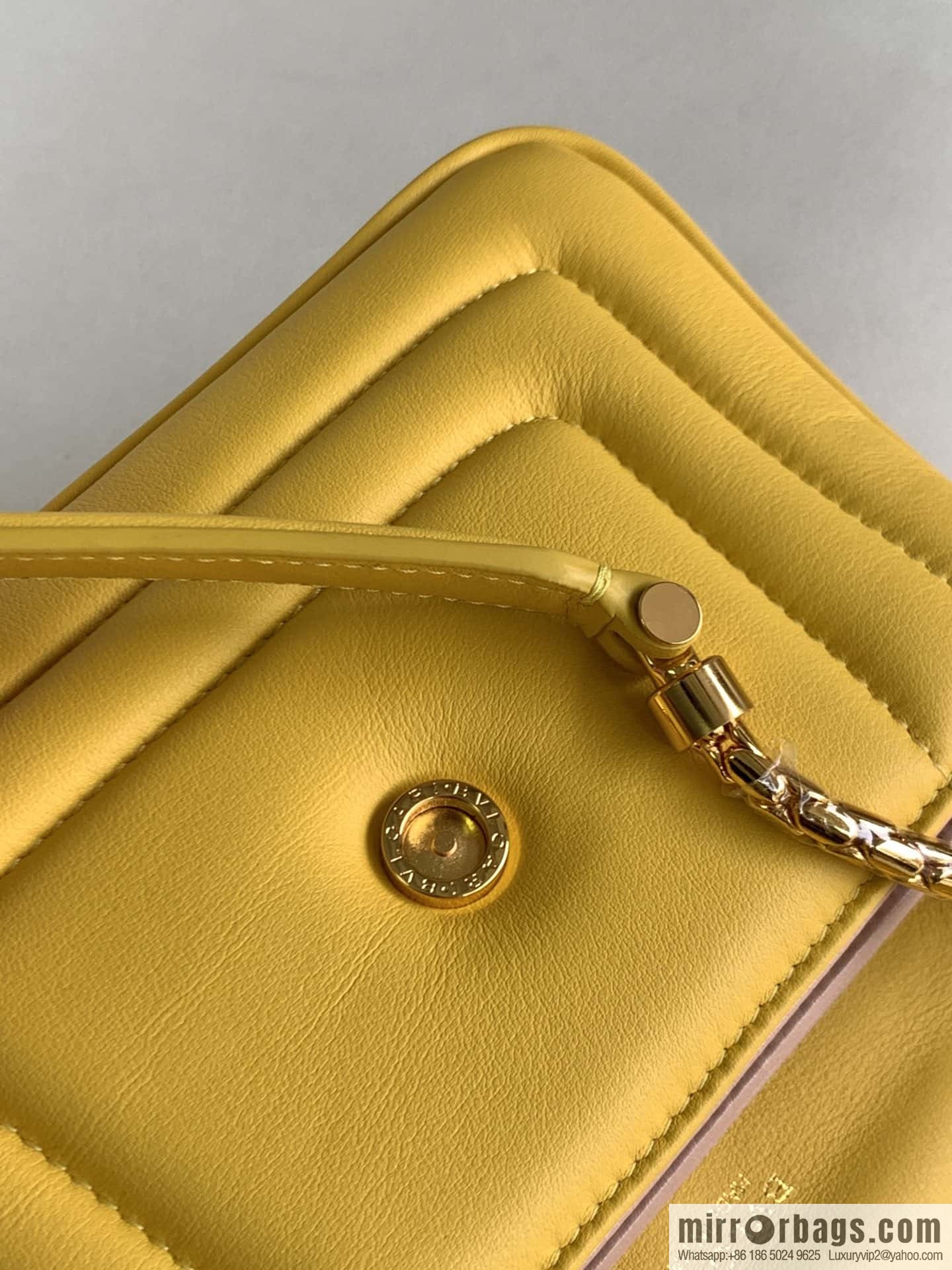 BVLGARI Bulgari SERPENTI REVERSE Small Shoulder Bag 292123 Yellow 22CM