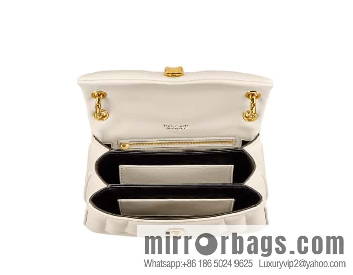 BVLGARI Bulgari SERPENTI REVERSE Small Shoulder Bag 292123 White 22CM