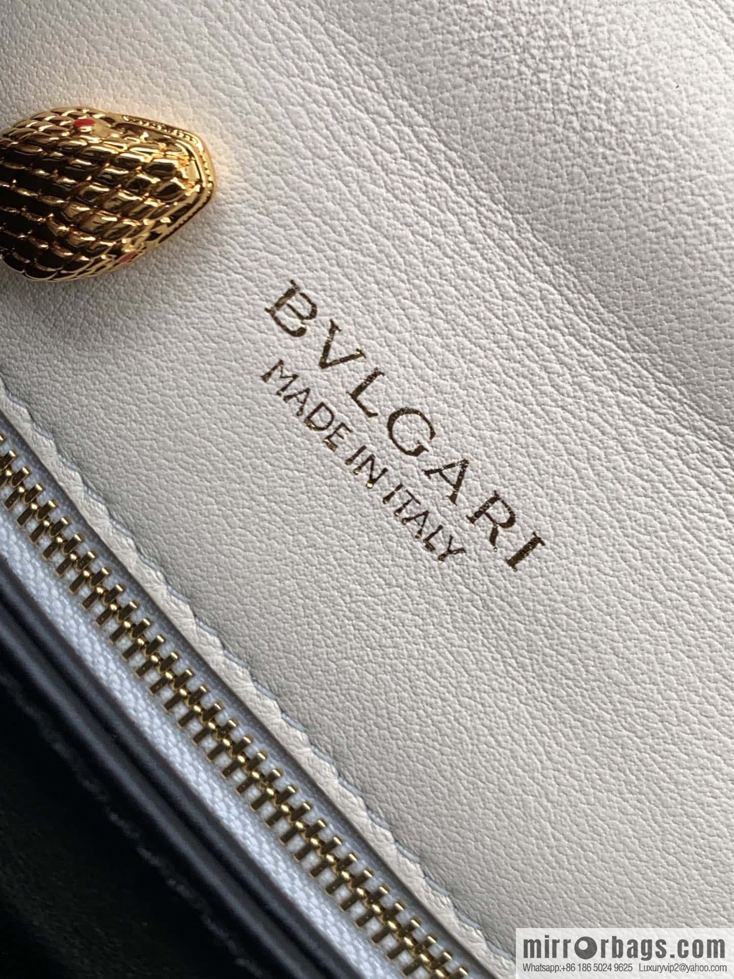 BVLGARI Bulgari SERPENTI REVERSE Small Shoulder Bag 292123 White 22CM
