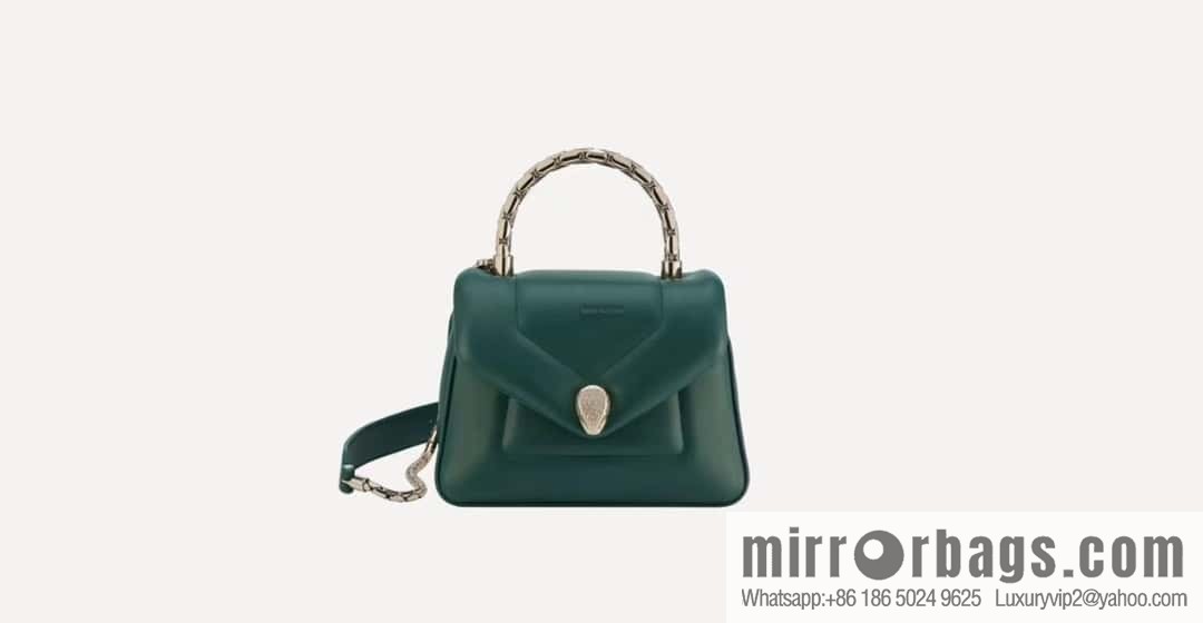 BVLGARI Bulgari SERPENTI REVERSE Small tote bag 292128 green 20CM