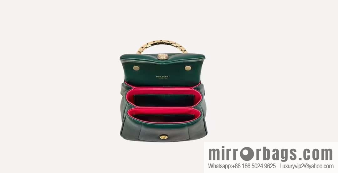 BVLGARI Bulgari SERPENTI REVERSE Small tote bag 292128 green 20CM