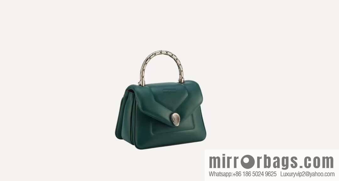 BVLGARI Bulgari SERPENTI REVERSE Small tote bag 292128 green 20CM