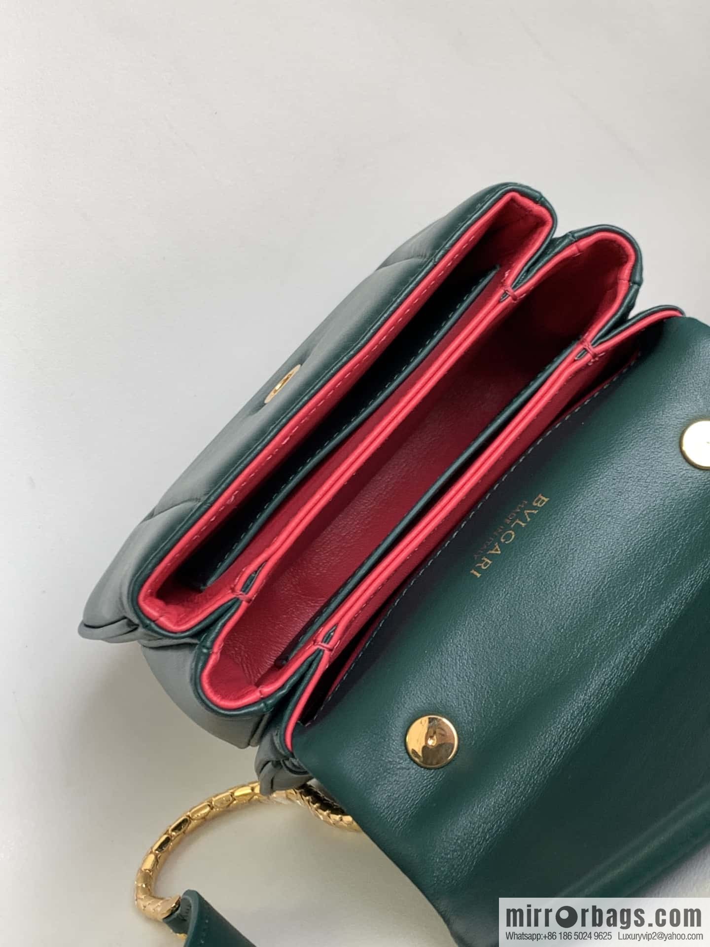 BVLGARI Bulgari SERPENTI REVERSE Small tote bag 292128 green 20CM
