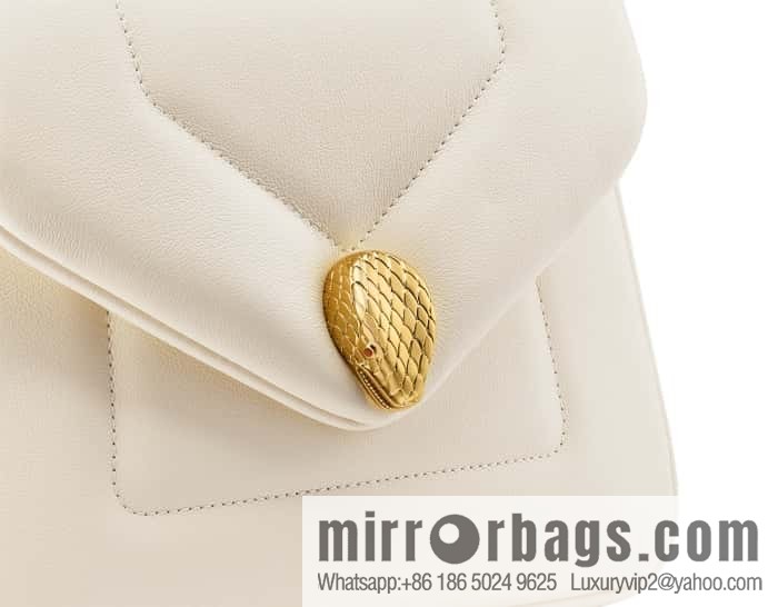 BVLGARI Bulgari SERPENTI REVERSE Small tote bag 292128 White 20CM