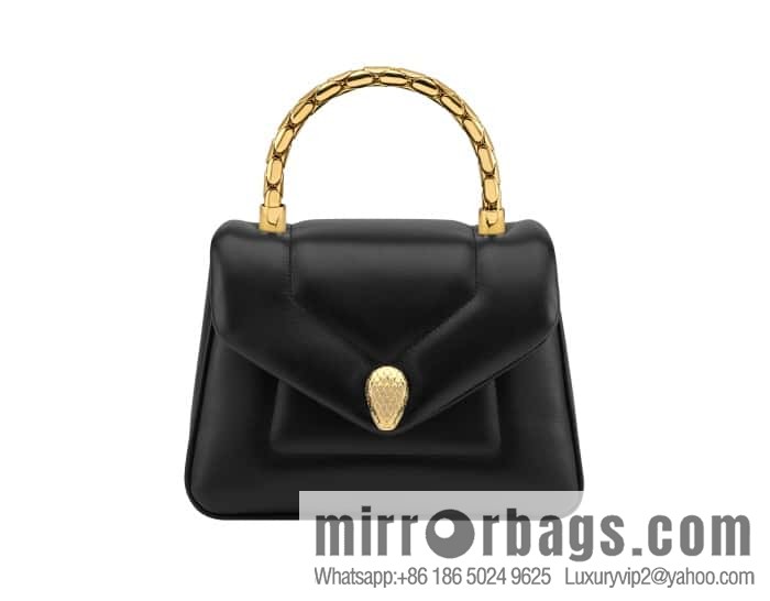 BVLGARI Bulgari SERPENTI REVERSE Small tote bag 292128 black 20CM