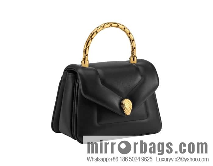 BVLGARI Bulgari SERPENTI REVERSE Small tote bag 292128 black 20CM
