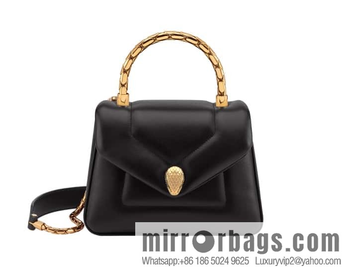 BVLGARI Bulgari SERPENTI REVERSE Small tote bag 292128 black 20CM