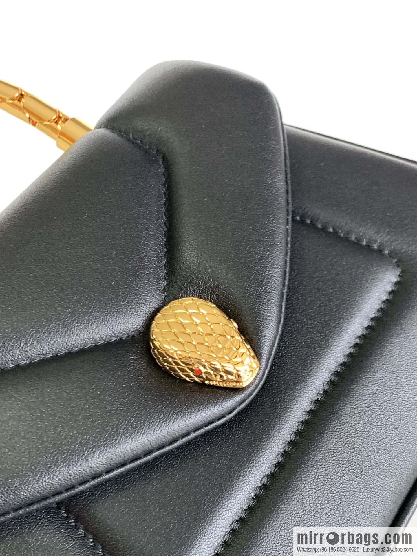 BVLGARI Bulgari SERPENTI REVERSE Small tote bag 292128 black 20CM