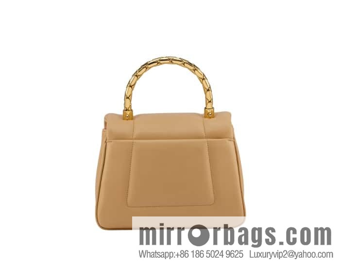 BVLGARI Bulgari SERPENTI REVERSE Small tote bag 292128 Milk tea color 20CM