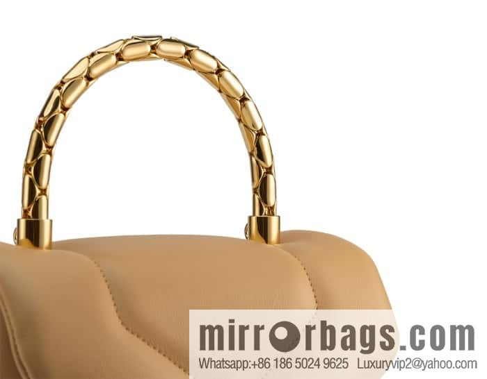 BVLGARI Bulgari SERPENTI REVERSE Small tote bag 292128 Milk tea color 20CM