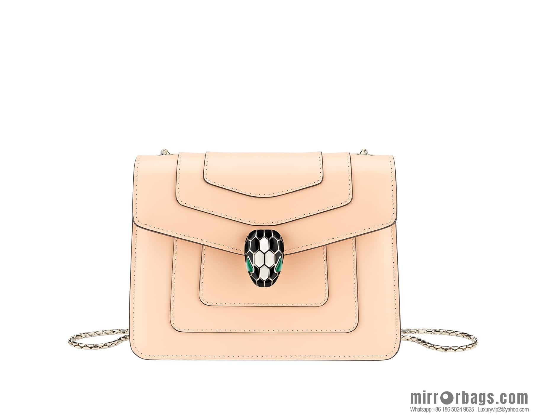 BVLGARI Bulgari Serpenti Forever crossbody bag 20CM 61879 Peach powder
