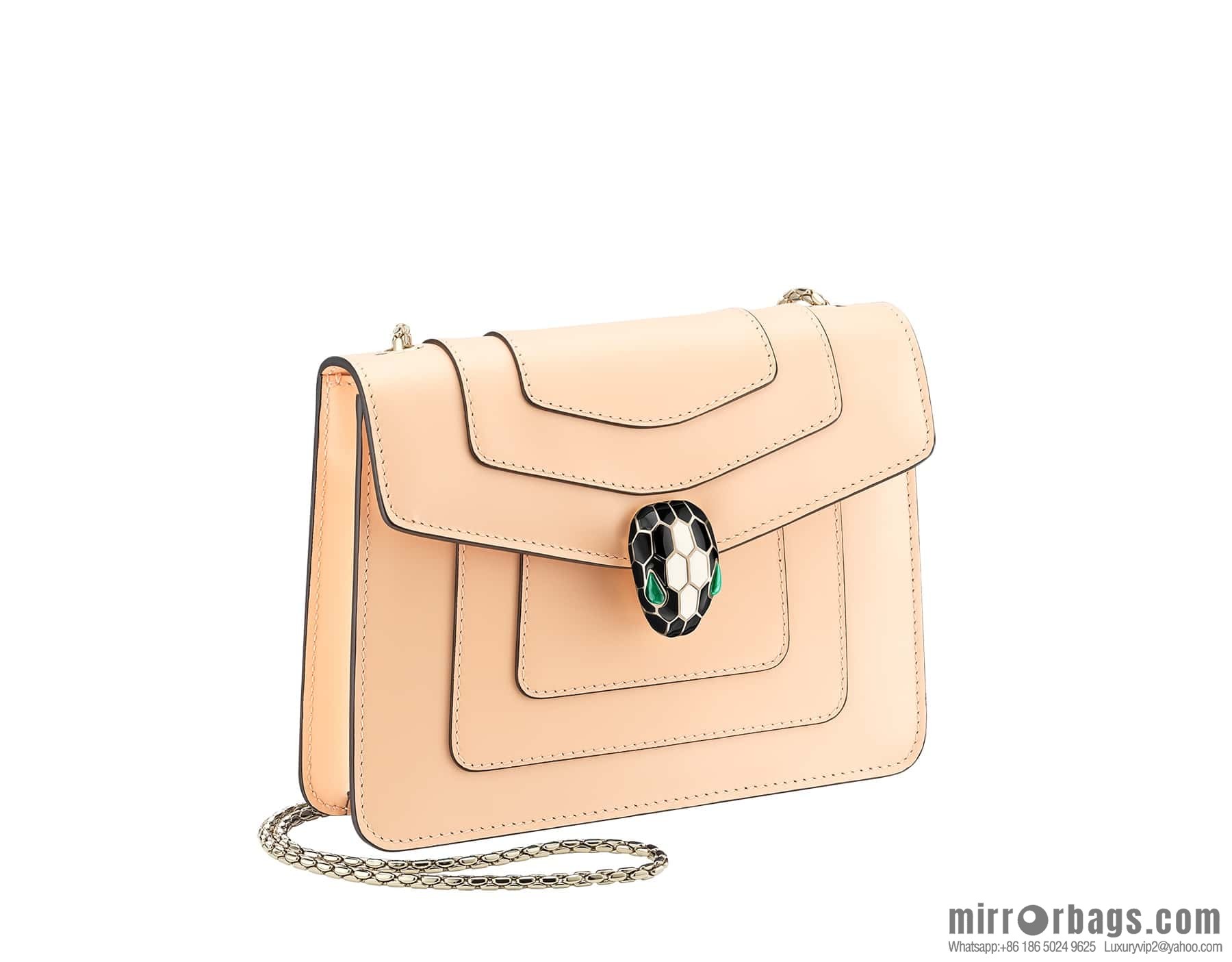BVLGARI Bulgari Serpenti Forever crossbody bag 20CM 61879 Peach powder
