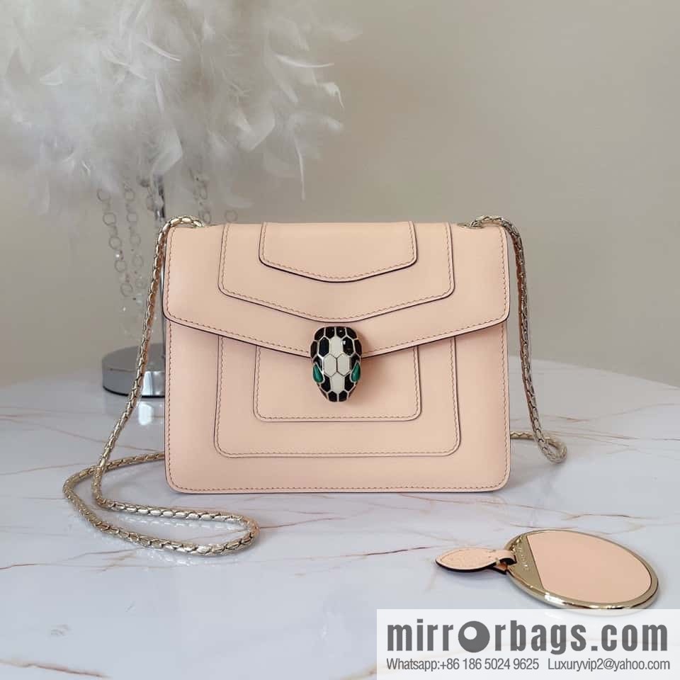 BVLGARI Bulgari Serpenti Forever crossbody bag 20CM 61879 Peach powder
