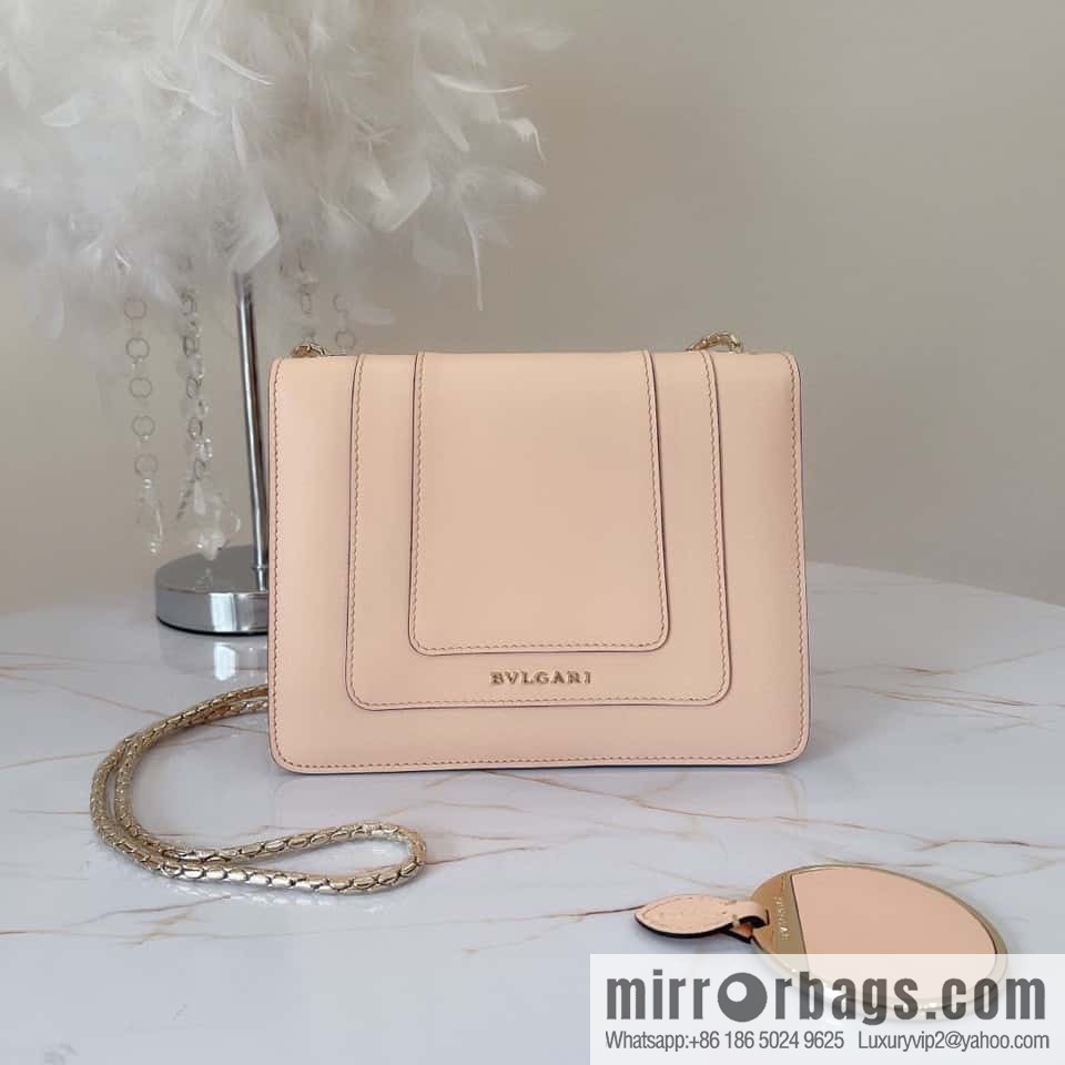 BVLGARI Bulgari Serpenti Forever crossbody bag 20CM 61879 Peach powder
