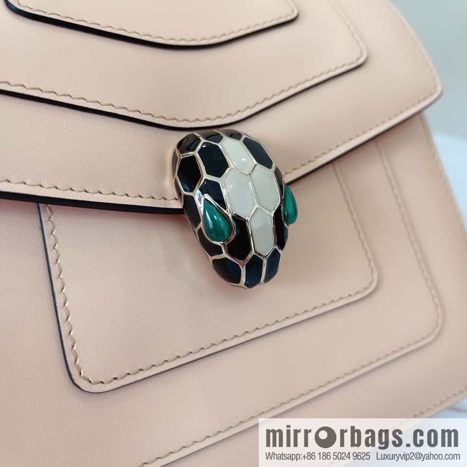 BVLGARI Bulgari Serpenti Forever crossbody bag 20CM 61879 Peach powder