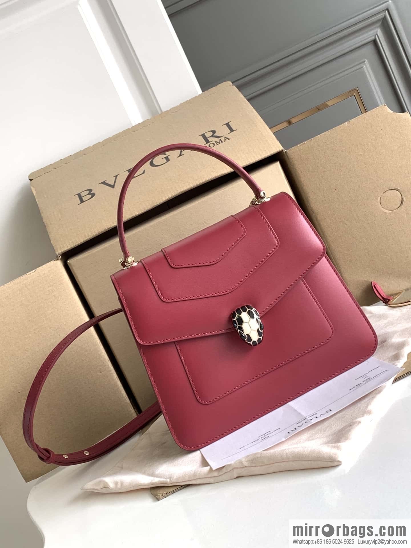 BVLGARI Bulgari Serpenti Forever Portable 289835 Anemone Spinel Pink 22CM