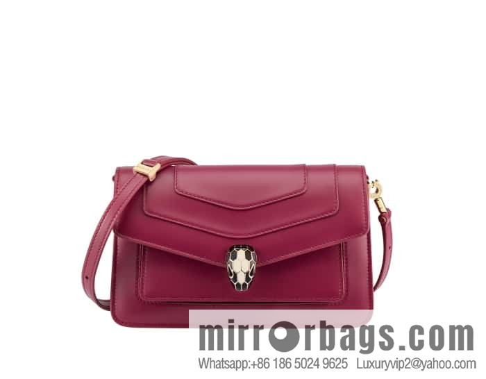 BVLGARI Bulgari EAST-WEST Series Small Shoulder Bag 292103 Anemone Spinel Pink 22CM