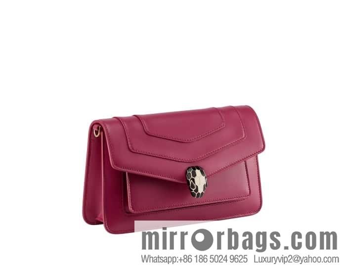 BVLGARI Bulgari EAST-WEST Series Small Shoulder Bag 292103 Anemone Spinel Pink 22CM