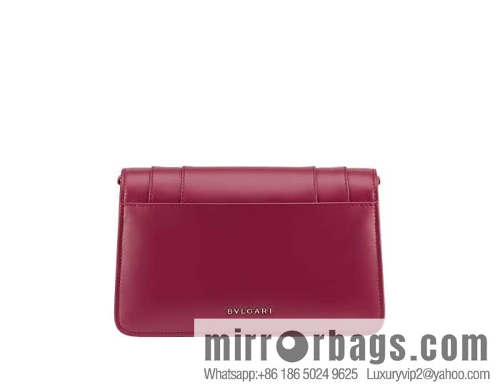 BVLGARI Bulgari EAST-WEST Series Small Shoulder Bag 292103 Anemone Spinel Pink 22CM