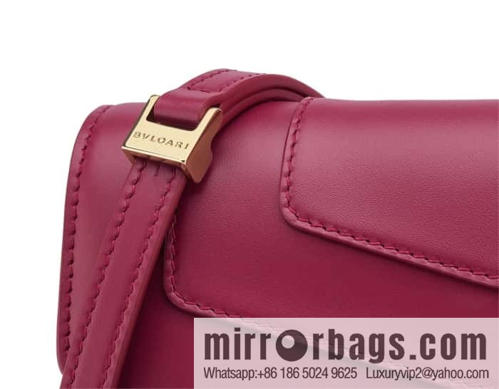 BVLGARI Bulgari EAST-WEST Series Small Shoulder Bag 292103 Anemone Spinel Pink 22CM