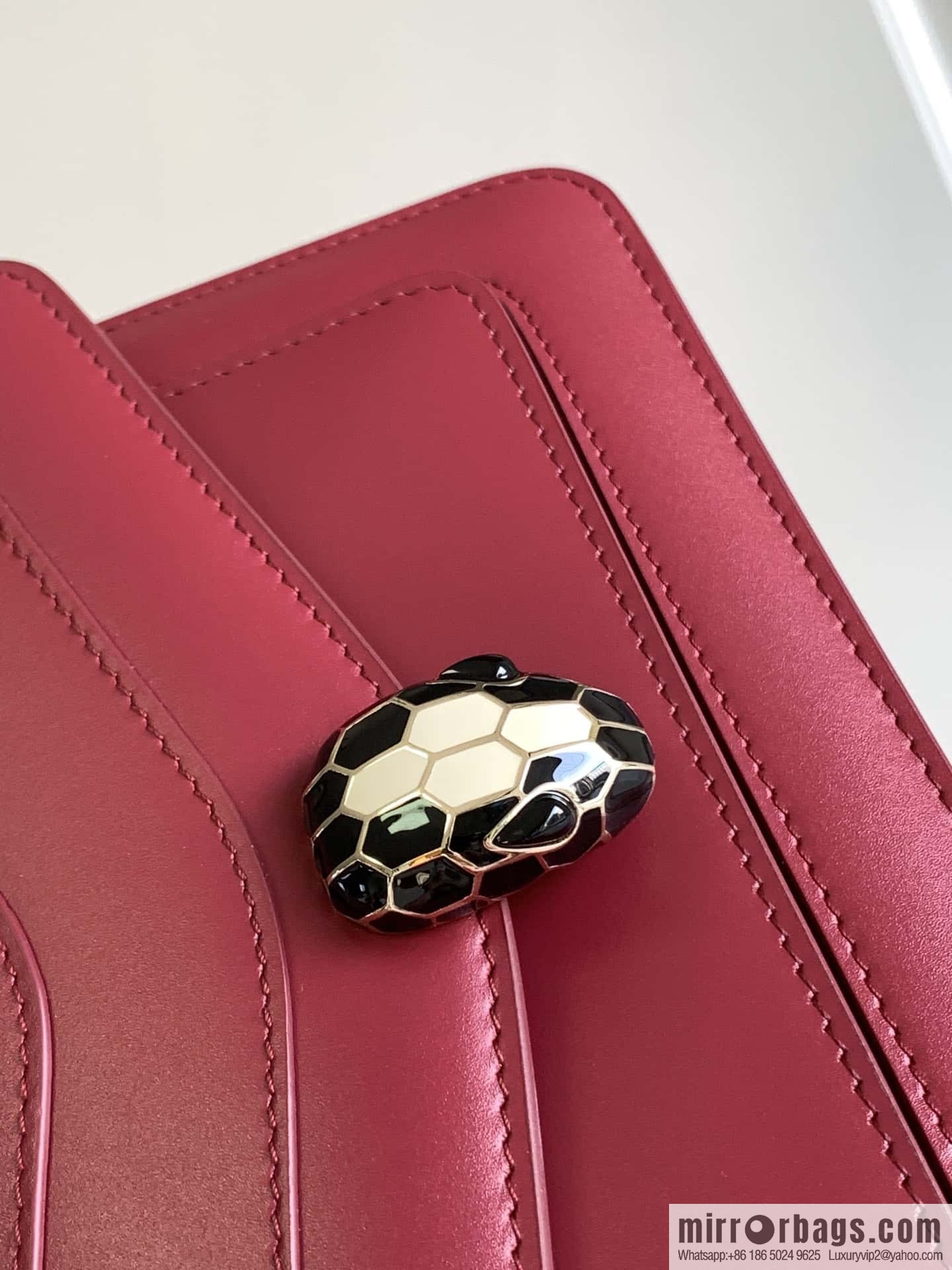 BVLGARI Bulgari EAST-WEST Series Small Shoulder Bag 292103 Anemone Spinel Pink 22CM