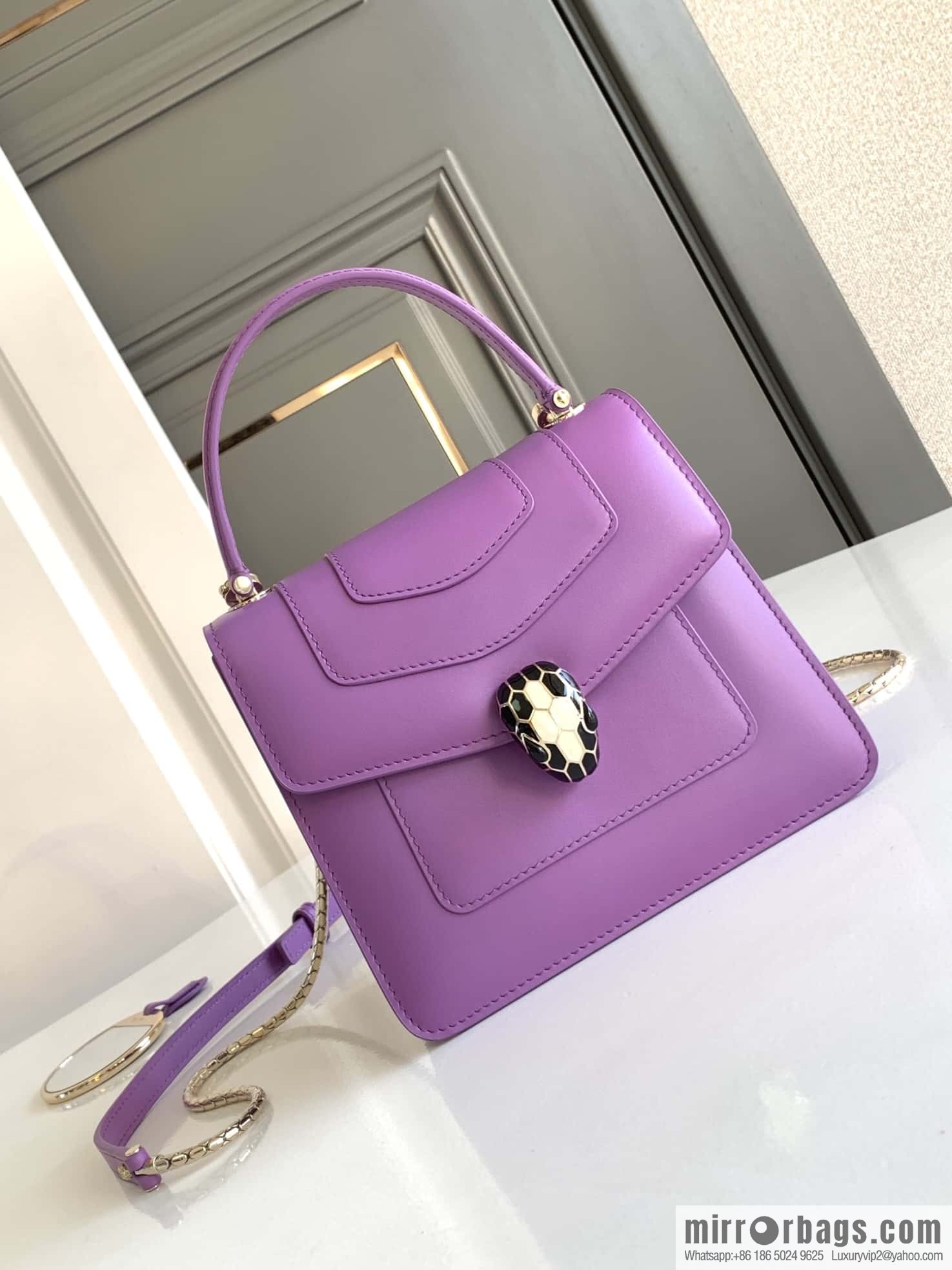 BVLGARI Bulgari organ 18cm 38329 light purple crystal lavender