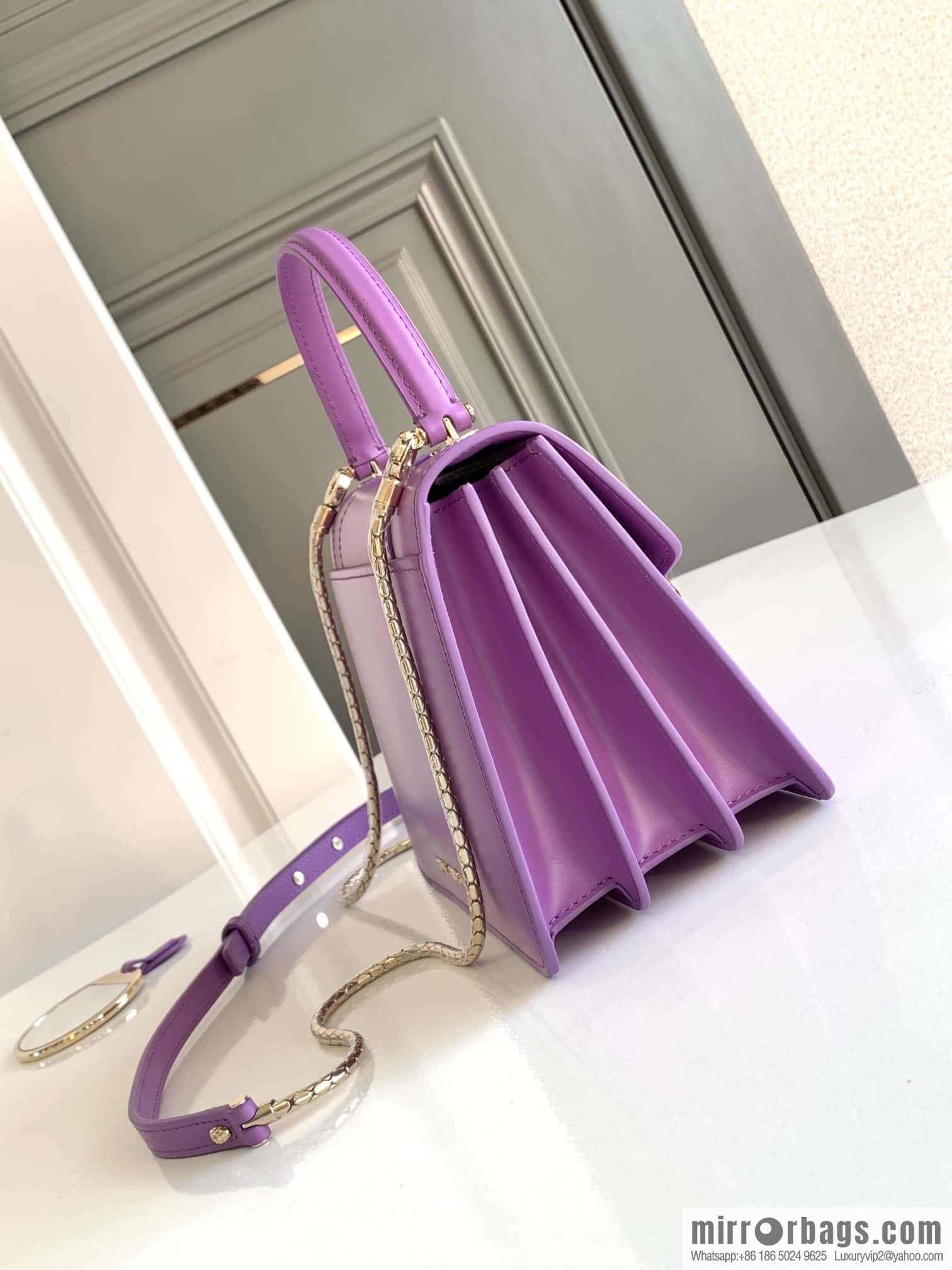 BVLGARI Bulgari organ 18cm 38329 light purple crystal lavender