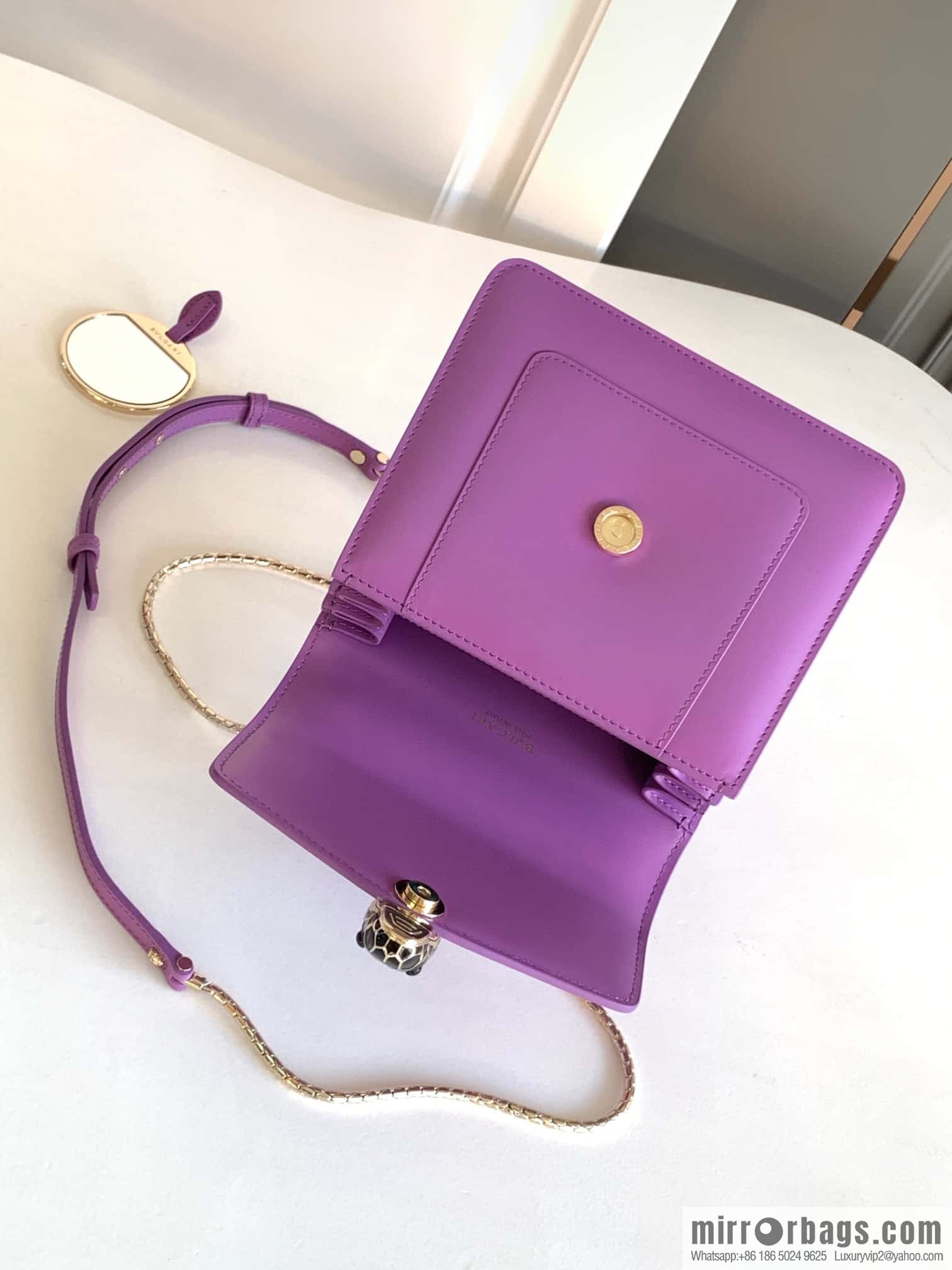 BVLGARI Bulgari organ 18cm 38329 light purple crystal lavender