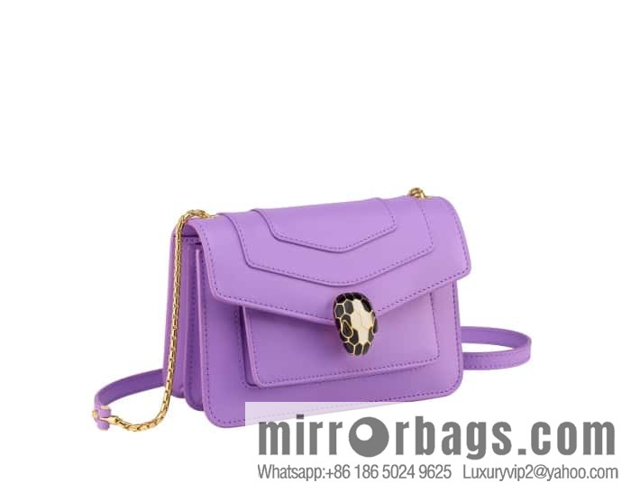 BVLGARI Bulgari Serpenti Forever crossbody bag 289672 Light Purple Crystal Lilac 19CM