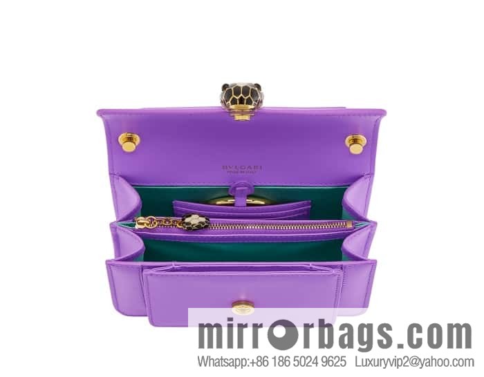 BVLGARI Bulgari Serpenti Forever crossbody bag 289672 Light Purple Crystal Lilac 19CM