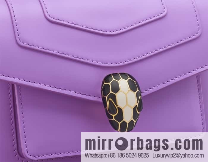 BVLGARI Bulgari Serpenti Forever crossbody bag 289672 Light Purple Crystal Lilac 19CM