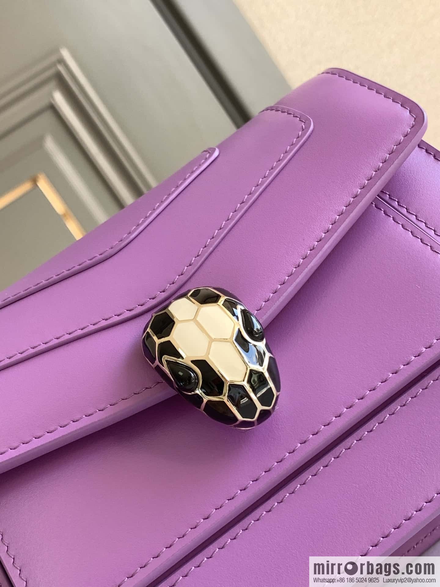 BVLGARI Bulgari Serpenti Forever crossbody bag 289672 Light Purple Crystal Lilac 19CM