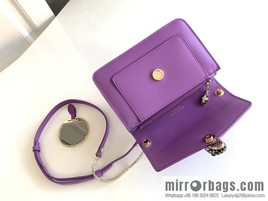 BVLGARI Bulgari Serpenti Forever crossbody bag 289672 Light Purple Crystal Lilac 19CM