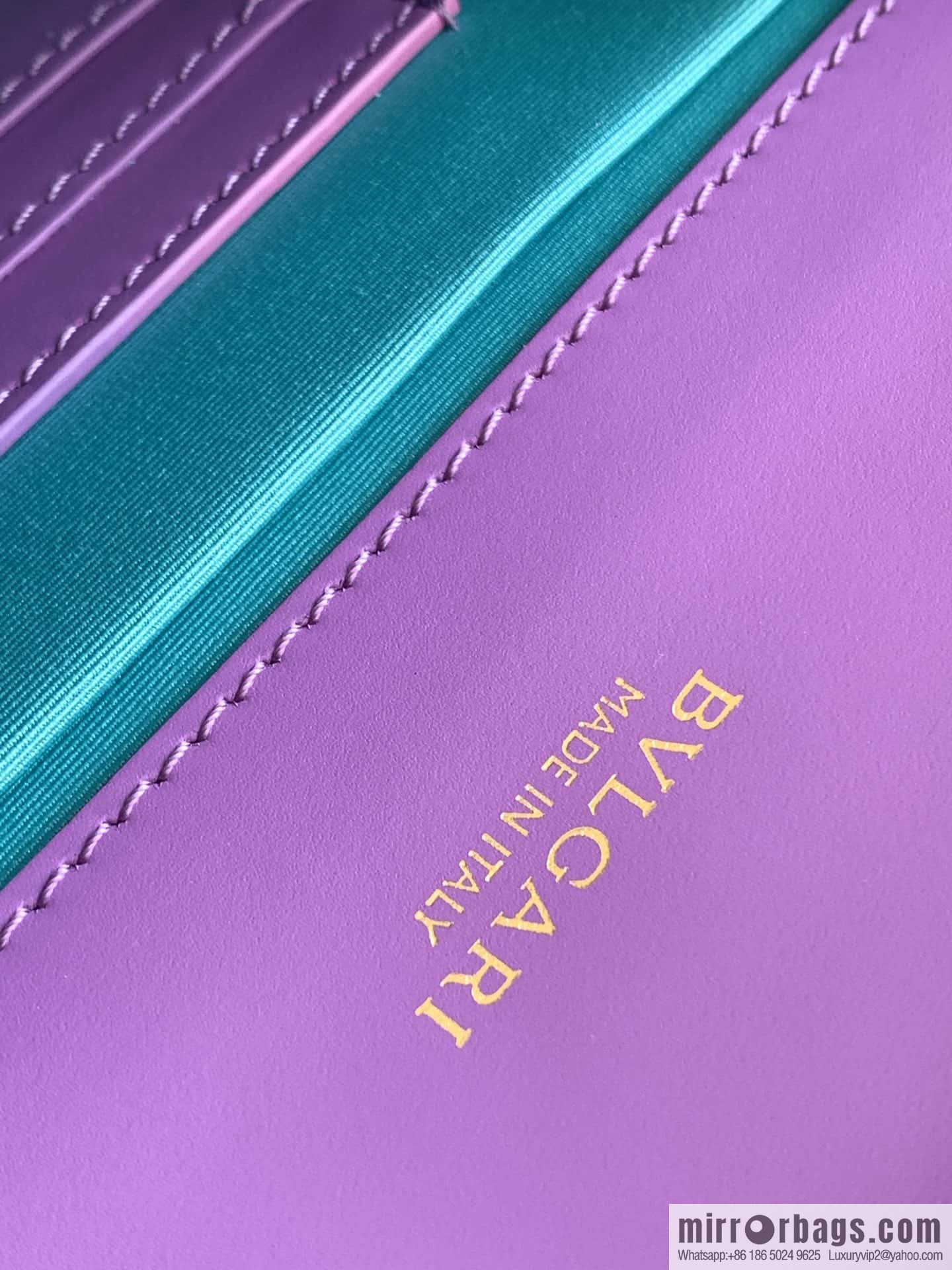 BVLGARI Bulgari EAST-WEST Series Small Shoulder Bag 292103 Light Purple Crystal Lilac 22CM