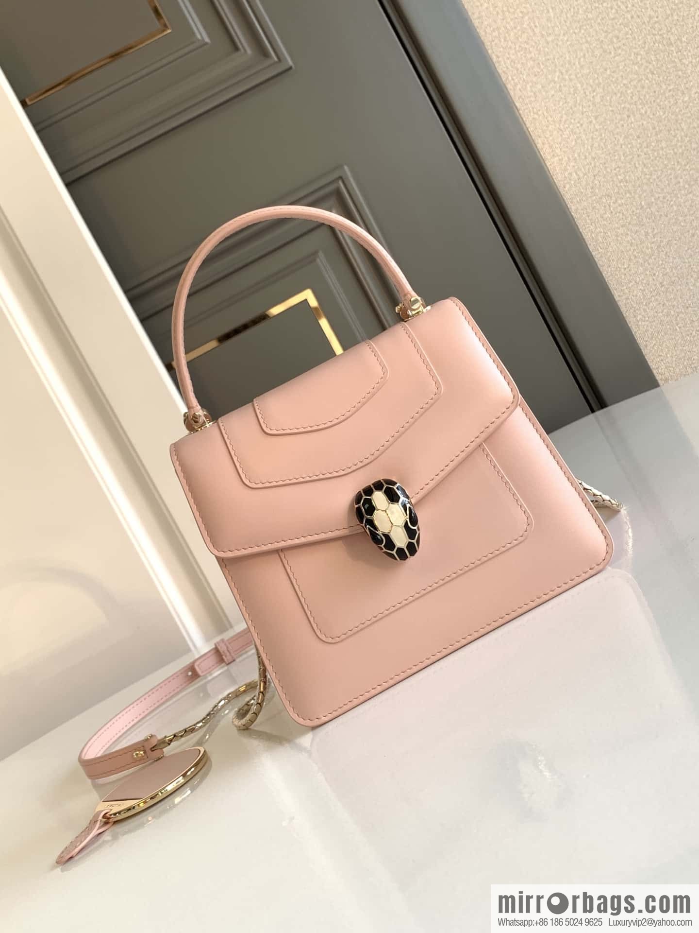 BVLGARI Bulgari organ 18cm 38329 Jasmine quartz pink