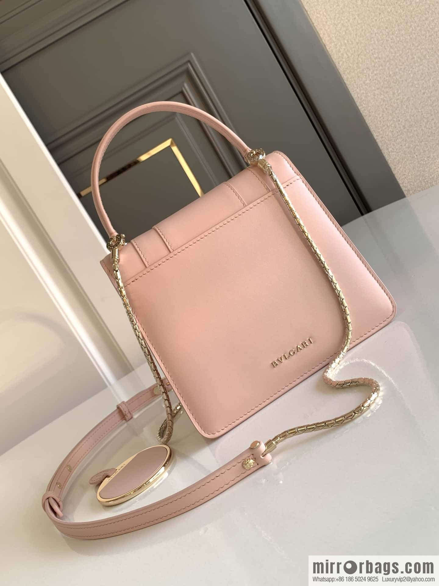 BVLGARI Bulgari organ 18cm 38329 Jasmine quartz pink