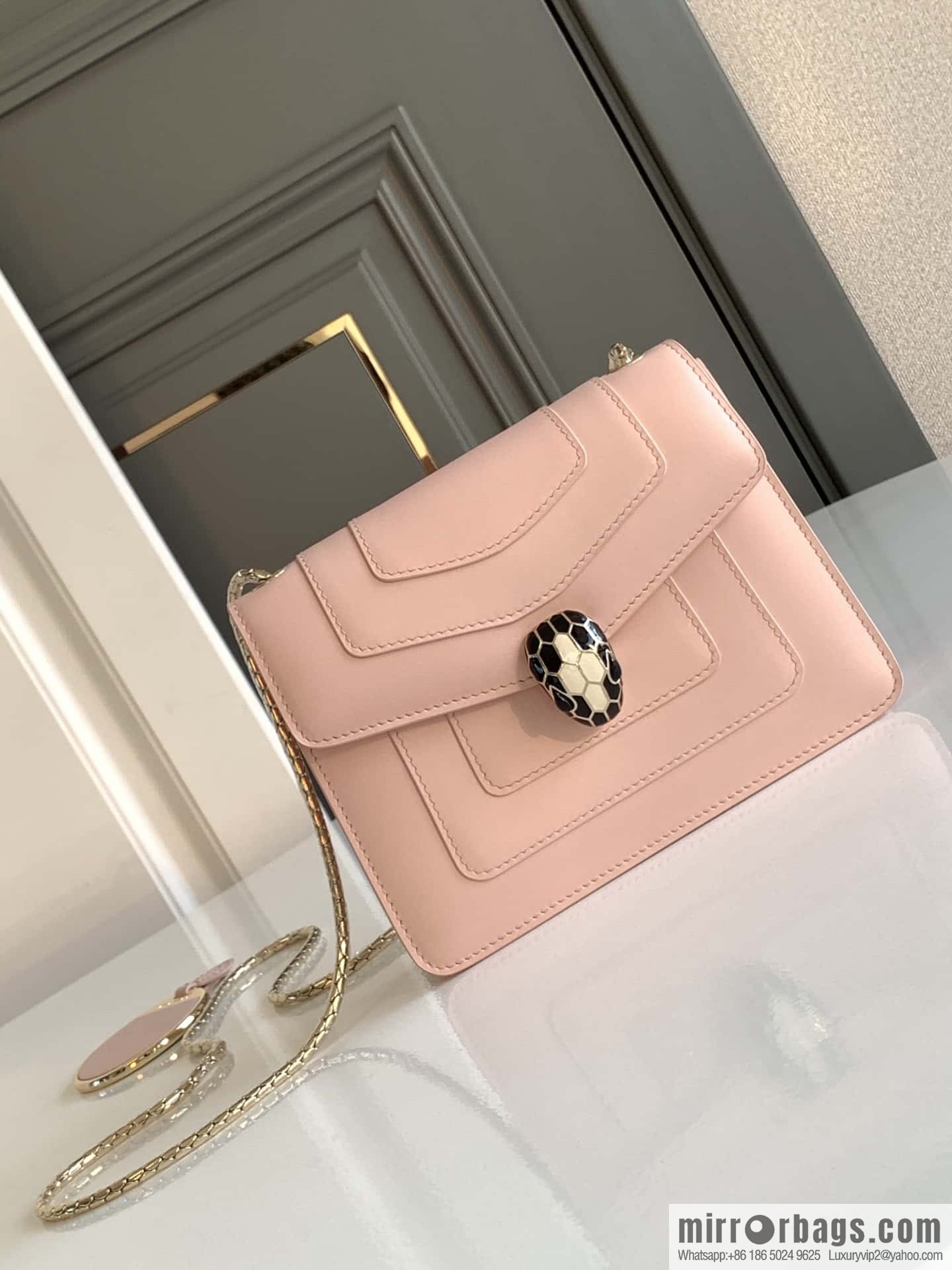 BVLGARI Bulgari Serpenti, single layer 20cm 61879 Jasmine quartz pink